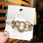2019 New Women Vintage Heart Star Geometric Alloy Hairpins Sweet Headband Hair Clips Barrettes Female Fashion Hair Accessories