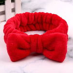 2019 New Letter OMG Headbands for Women Girls Bow Wash Face Turban Makeup Elastic Hair Bands Coral Fleece Hair Accessories