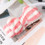 2019 New Letter OMG Headbands for Women Girls Bow Wash Face Turban Makeup Elastic Hair Bands Coral Fleece Hair Accessories