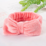 2019 New Letter OMG Headbands for Women Girls Bow Wash Face Turban Makeup Elastic Hair Bands Coral Fleece Hair Accessories