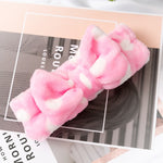 2019 New Letter OMG Headbands for Women Girls Bow Wash Face Turban Makeup Elastic Hair Bands Coral Fleece Hair Accessories
