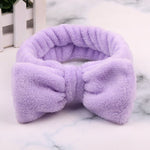 2019 New Letter OMG Headbands for Women Girls Bow Wash Face Turban Makeup Elastic Hair Bands Coral Fleece Hair Accessories