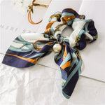 New Chiffon Bowknot Elastic Hair Bands For Women Girls Pearl Scrunchies Headband Hair Ties Ponytail Holder Hair Accessories