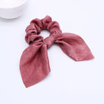 New Chiffon Bowknot Elastic Hair Bands For Women Girls Pearl Scrunchies Headband Hair Ties Ponytail Holder Hair Accessories
