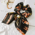 New Chiffon Bowknot Elastic Hair Bands For Women Girls Pearl Scrunchies Headband Hair Ties Ponytail Holder Hair Accessories
