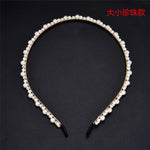 New Luxury Big Pearl Headband Women Bow Sunflower Hoops Girls Hair Accessories Fashion Jewelry accesorios para el cabello mujer