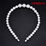 New Luxury Big Pearl Headband Women Bow Sunflower Hoops Girls Hair Accessories Fashion Jewelry accesorios para el cabello mujer