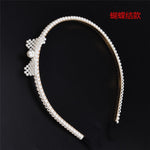 New Luxury Big Pearl Headband Women Bow Sunflower Hoops Girls Hair Accessories Fashion Jewelry accesorios para el cabello mujer