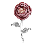 RINHOO Ladies Cloth Art Pearl Fabric Flower Brooch Pin Cardigan Shirt Shawl Pin Professional Coat Badge Jewelry Accessories