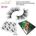 6 Pairs Friholl.m 3d faux mink eyelashes wholesale synthetic strip silk lashes new makeup natural false+eyelashes