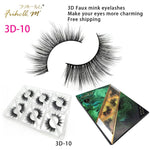 6 Pairs Friholl.m 3d faux mink eyelashes wholesale synthetic strip silk lashes new makeup natural false+eyelashes
