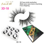 6 Pairs Friholl.m 3d faux mink eyelashes wholesale synthetic strip silk lashes new makeup natural false+eyelashes