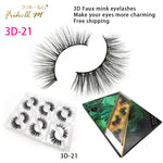 6 Pairs Friholl.m 3d faux mink eyelashes wholesale synthetic strip silk lashes new makeup natural false+eyelashes