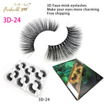 6 Pairs Friholl.m 3d faux mink eyelashes wholesale synthetic strip silk lashes new makeup natural false+eyelashes