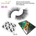 6 Pairs Friholl.m 3d faux mink eyelashes wholesale synthetic strip silk lashes new makeup natural false+eyelashes