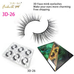 6 Pairs Friholl.m 3d faux mink eyelashes wholesale synthetic strip silk lashes new makeup natural false+eyelashes