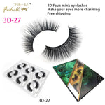 6 Pairs Friholl.m 3d faux mink eyelashes wholesale synthetic strip silk lashes new makeup natural false+eyelashes