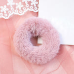 2019 New Mink Fur Hair Rope Scrunchie Women Girls Elastic Hair Rubber Bands Gum Ponytail Holder Hair Accessories