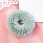 2019 New Mink Fur Hair Rope Scrunchie Women Girls Elastic Hair Rubber Bands Gum Ponytail Holder Hair Accessories