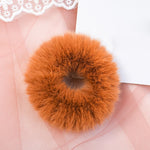 2019 New Mink Fur Hair Rope Scrunchie Women Girls Elastic Hair Rubber Bands Gum Ponytail Holder Hair Accessories