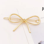 Fashion Woman Hair Accessories Triangle Hair Clip Pin Metal Geometric Alloy Moon Circle Hairgrip Barrette Girls Headwear