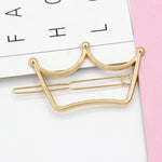 Fashion Woman Hair Accessories Triangle Hair Clip Pin Metal Geometric Alloy Moon Circle Hairgrip Barrette Girls Headwear
