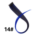 Alileader 18Inch Curly Clip One In Hair Extensions Natural Long Synthetic Hairpieces For Women Girl Pink Blue Colorful