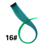 Alileader 18Inch Curly Clip One In Hair Extensions Natural Long Synthetic Hairpieces For Women Girl Pink Blue Colorful