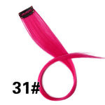 Alileader 18Inch Curly Clip One In Hair Extensions Natural Long Synthetic Hairpieces For Women Girl Pink Blue Colorful