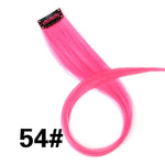 Alileader 18Inch Curly Clip One In Hair Extensions Natural Long Synthetic Hairpieces For Women Girl Pink Blue Colorful