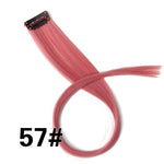 Alileader 18Inch Curly Clip One In Hair Extensions Natural Long Synthetic Hairpieces For Women Girl Pink Blue Colorful