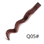 Alileader 18Inch Curly Clip One In Hair Extensions Natural Long Synthetic Hairpieces For Women Girl Pink Blue Colorful