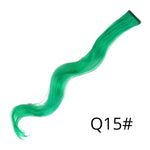 Alileader 18Inch Curly Clip One In Hair Extensions Natural Long Synthetic Hairpieces For Women Girl Pink Blue Colorful