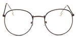 2020 New Designer Woman Glasses Optical Frames Metal Round Glasses Frame Clear lens Eyeware Black Silver Gold Eye Glass