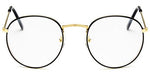 2020 New Designer Woman Glasses Optical Frames Metal Round Glasses Frame Clear lens Eyeware Black Silver Gold Eye Glass