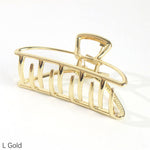 2020 Women Girls Geometric Hair Claw Clamps Hair Crab Moon Shape Hair Clip Claws Solid Color Accessories Hairpin Large/Mini Size