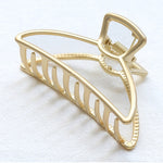 2020 Women Girls Geometric Hair Claw Clamps Hair Crab Moon Shape Hair Clip Claws Solid Color Accessories Hairpin Large/Mini Size
