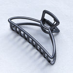 2020 Women Girls Geometric Hair Claw Clamps Hair Crab Moon Shape Hair Clip Claws Solid Color Accessories Hairpin Large/Mini Size