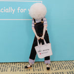 Fashion Brooch Pins for Woman Brooches Cute Girls Cartoon Models Acrylic Brooches Kawaii Pompom Clothing Jewelry Accessories