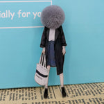 Fashion Brooch Pins for Woman Brooches Cute Girls Cartoon Models Acrylic Brooches Kawaii Pompom Clothing Jewelry Accessories