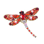 CINDY XIANG Crystal Vintage Dragonfly Brooches for Women Large Insect Brooch Pin Fashion Dress Coat Accessories Cute Jewelry
