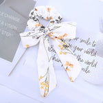 AWAYT Bow Streamers Hair Ring Fashion Ribbon Girl Hair Bands Scrunchies Horsetail Tie Solid Headwear Hair Accessories